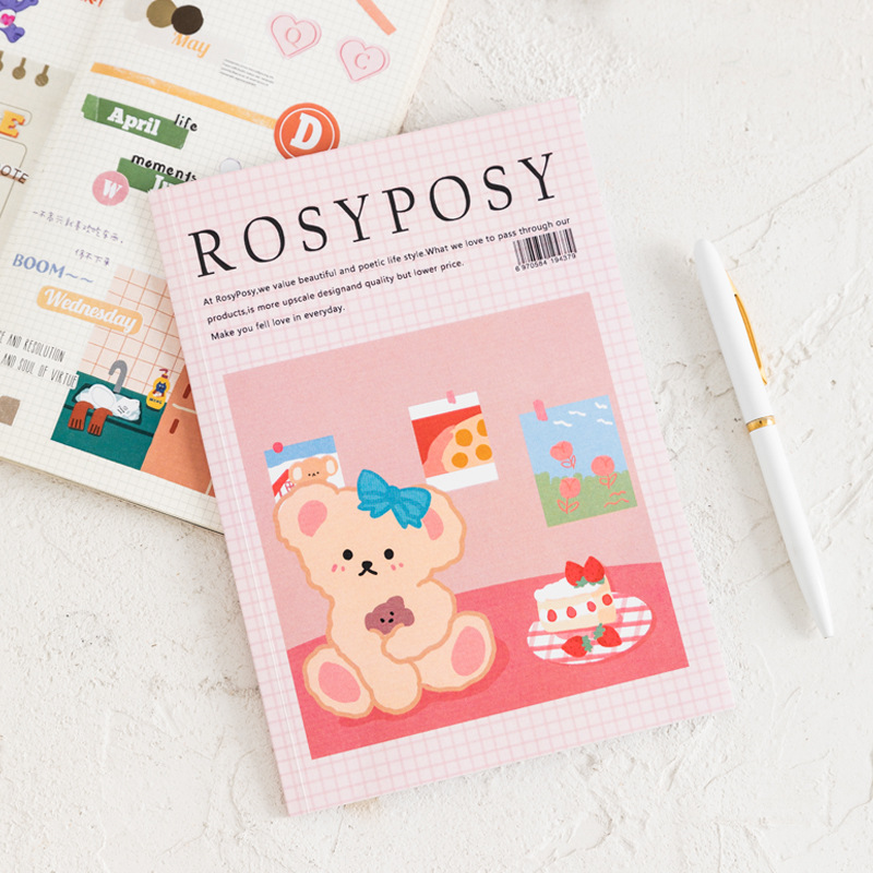 Rosy Posy vida diario material libro TEMPORADA 3 creativo ins pegatinas almacenamiento simple diario