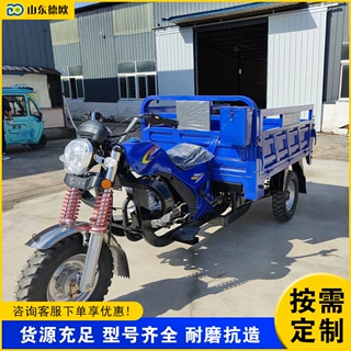 外贸出口Cargo three-wheel motorcycle 农用粮食载重自卸运输车