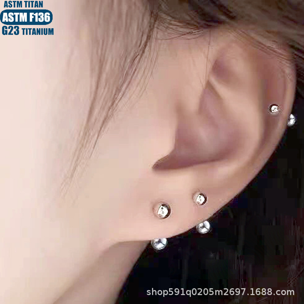 Labret stud lip piercing jewelry styling detail