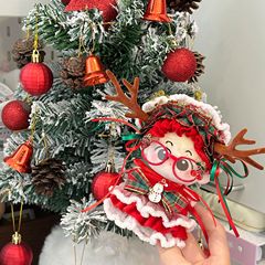 圣诞节雪人麋鹿labubu娃衣一二三代娃衣玩偶配饰万圣节拉布布娃衣