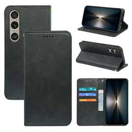 适用索尼Sony Xperia 10 VII七代手机壳小牛皮强磁1VII支架5V翻盖