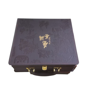 Self-produced High-end Sea Cucumber Leather Box Cordyceps Bird's Nest Ginseng Hidden Red Various Wooden Boxes