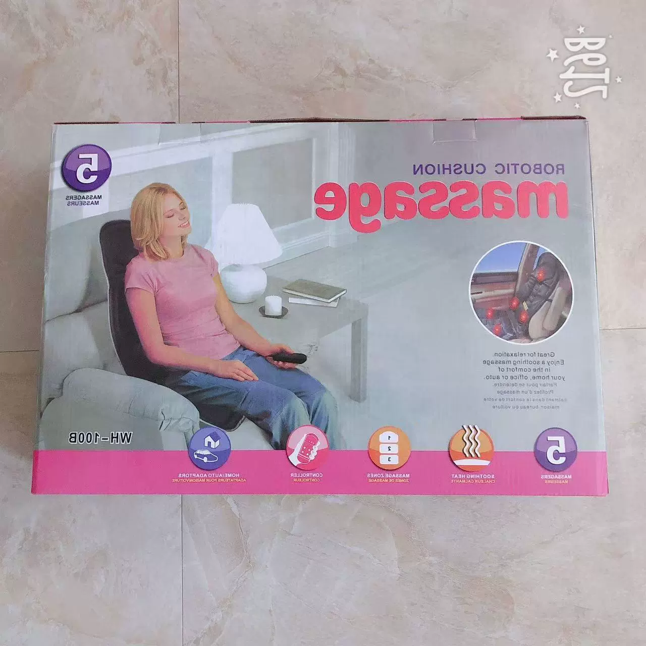 Бытовая беспроводная электрическая массажная подушка для всего тела подогрев массажная подушка для стула автомобиля шейного отдела позвоночника