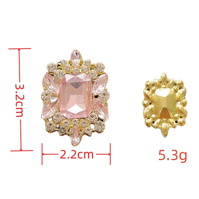 Accesorios de joyería de diamante cuadrado de alta calidad transfronteriza DIY material de perforación de alta calidad