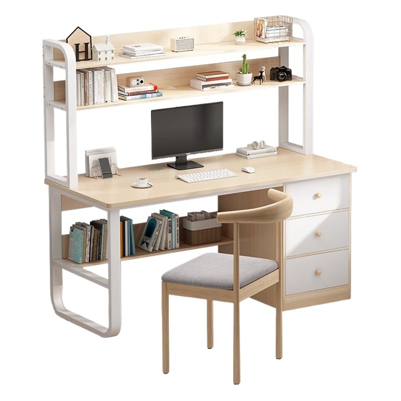 Escritorio estudiante estantería en casa estantería integrada escritorio de la computadora personal banco de trabajo junior high school estudiante dormitorio estudio escritorio de escritura