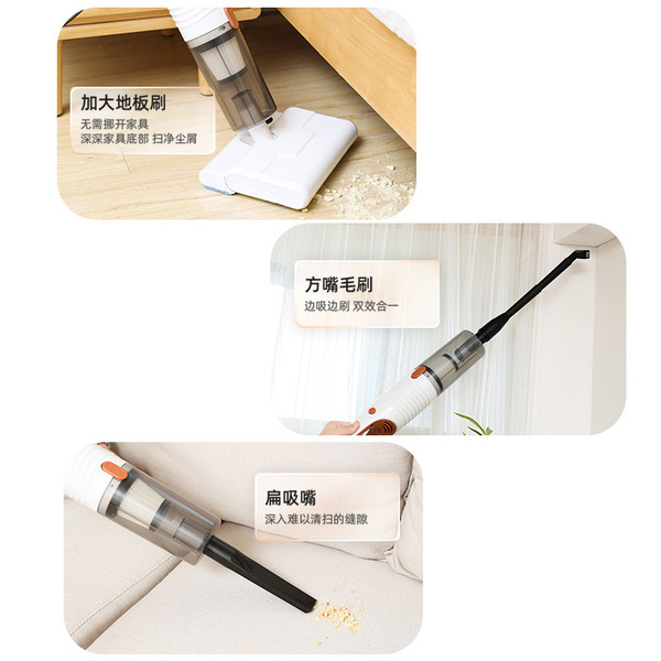 Household vacuum cleaner small handheld push rod large suction power