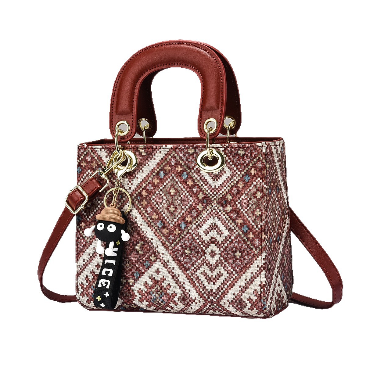 2026 nuevo bolso de moda transfronteriza nicho impresión diseño sensación de mochila para mujeres sensación de alta calidad de mochila de viaje