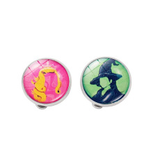 Wicked耳夹女配饰小众高级感绿野仙踪Elphaba Glinda无耳洞耳饰品
