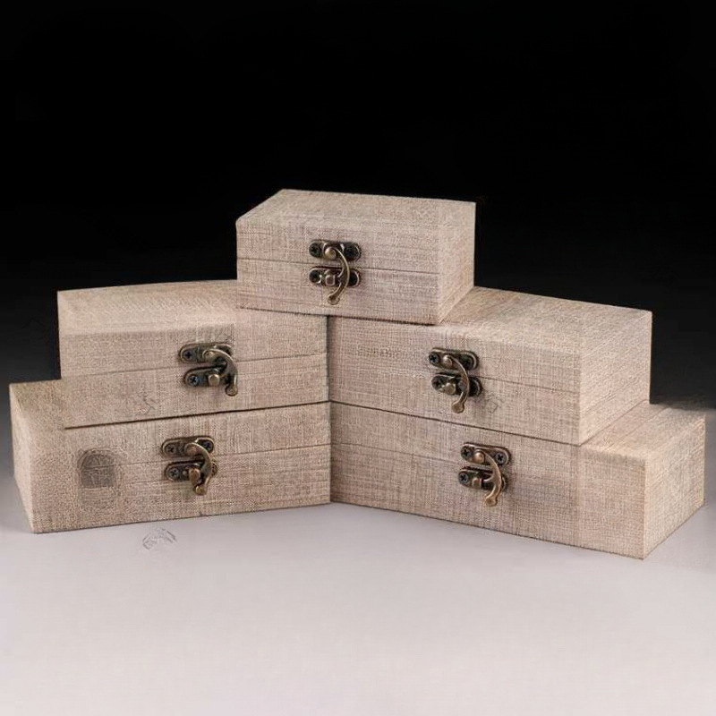 麻布印章锦盒首饰盒首饰盒瓷器包装礼品寿山石料印章盒子