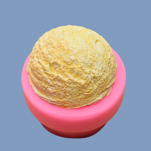 Ice Cream & Popsicle Ball Scented Candle Silicone Mold | DIY Cake Decorations | Soap & Plaster Mold