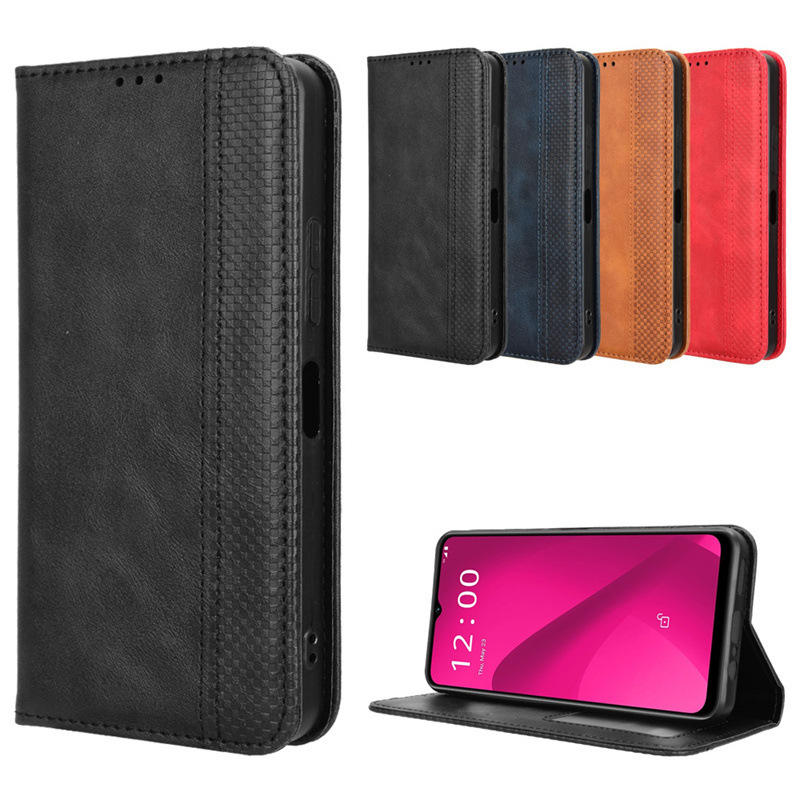 Suitable for T-Mobile t Phone 3/2 Phone Case Revvl 8 Pro Phone Leather Case Flip Cover Card Slot 7/6