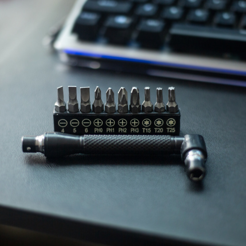 L型套筒扳手双头六角套筒扳手螺丝刀刀头工具6.35mm手动工具