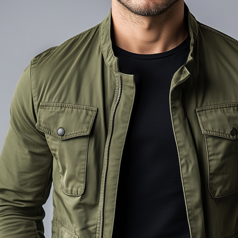 Europa y América vintage chaqueta de hombre primavera y otoño chaqueta de trabajo casual cuello largo cardigan de manga larga suelta comercio exterior ropa de hombre transfronteriza