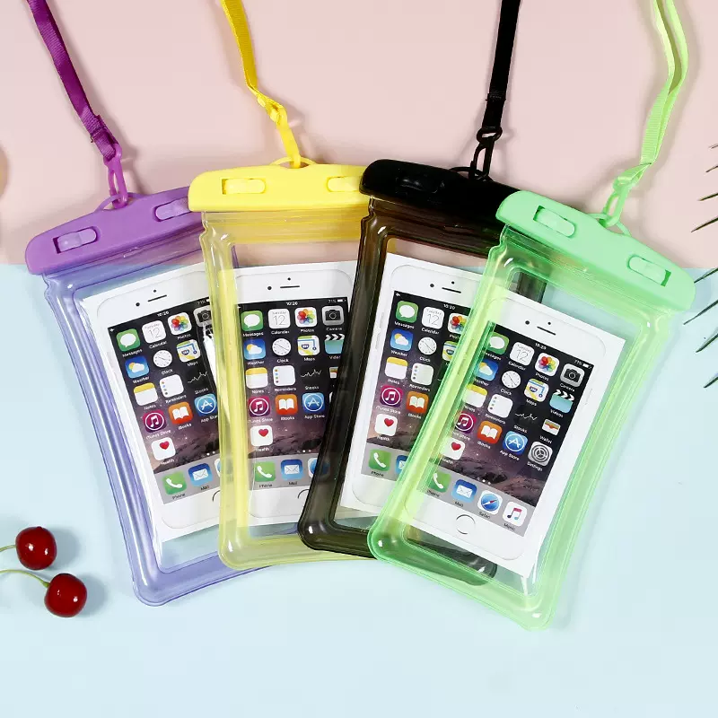 透明PVC材质手机防水袋可触屏 水上乐园游玩防水防尘手机保护套