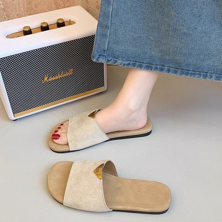 Flat Sandals for Women for Summer Wear, 2026 New Style, Suitable for Pairing with Dresses, Beach Vacation, Lightweight Slip-On Sandals