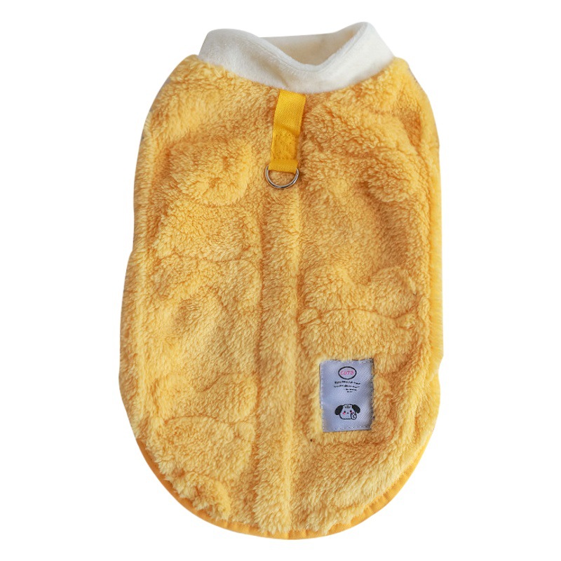 Ropa para mascotas, ropa para perros, ropa con hebilla de tracción para mascotas de otoño e invierno