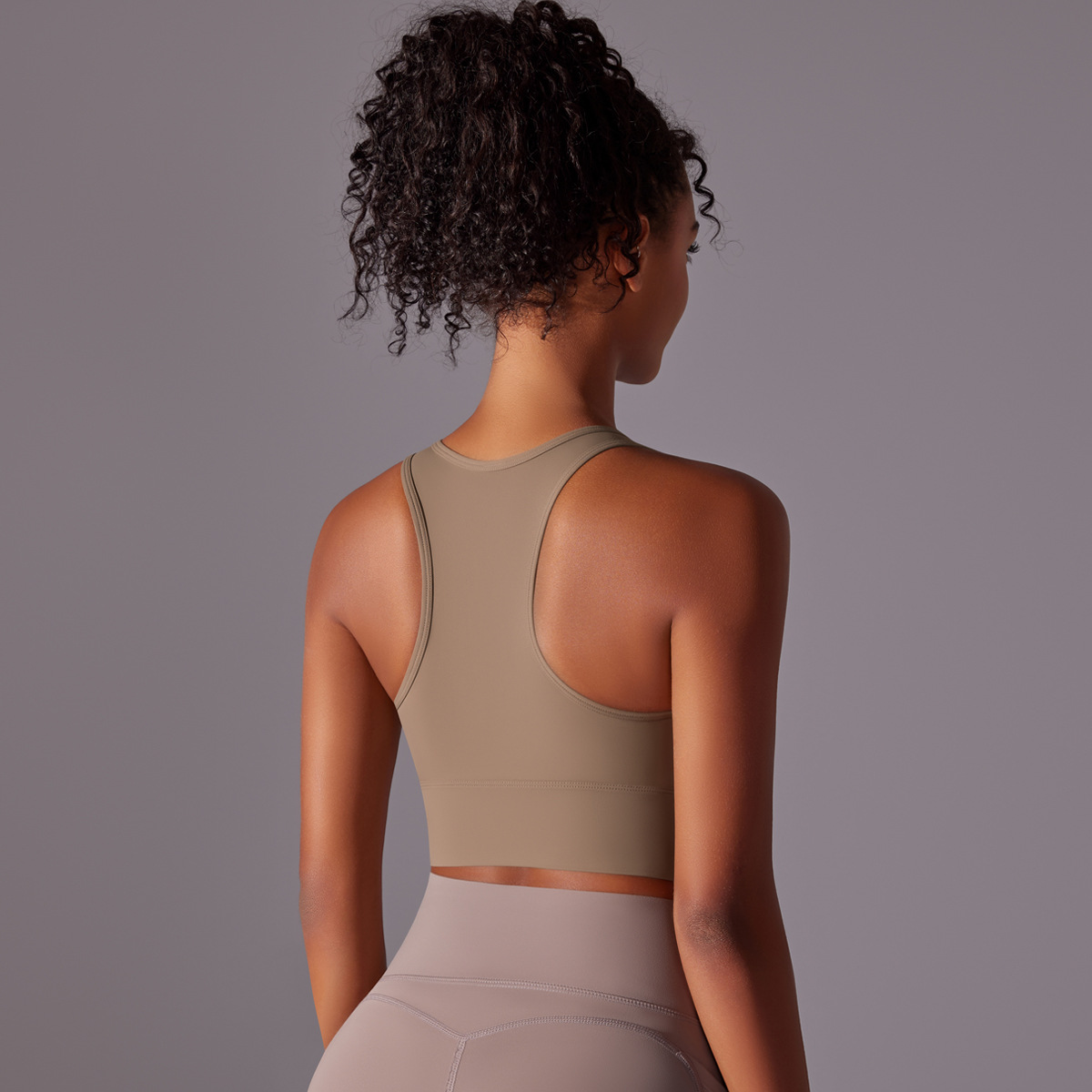 Taza fija de una sola pieza chaleco deportivo curva de cohesión ropa interior deportiva Adelgazamiento Belleza espalda fitness ropa de yoga sujetador para las mujeres