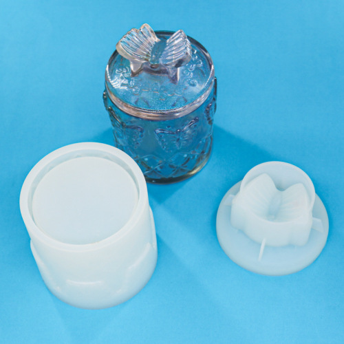 DIY Resin Mold Butterfly Storage Box Silicone Mold Handmade Water Cup Cake Decoration Mold Amazon Wholesale