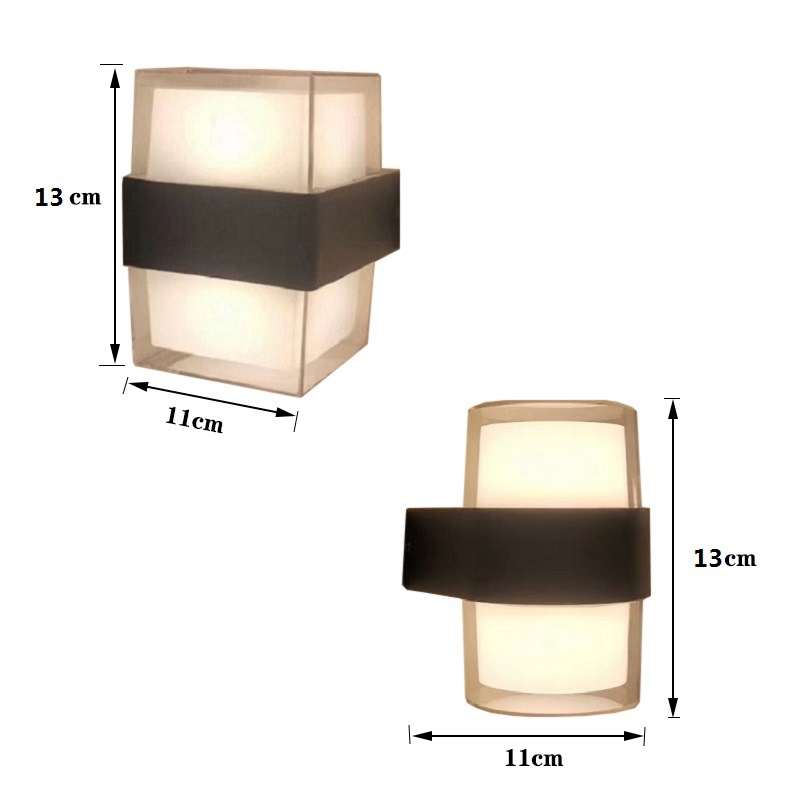 Lámpara de pared al aire libre impermeable pasillo escaleras patio puerta al aire libre LED simple balcón creativo Comercio exterior lámpara de pared al por mayor