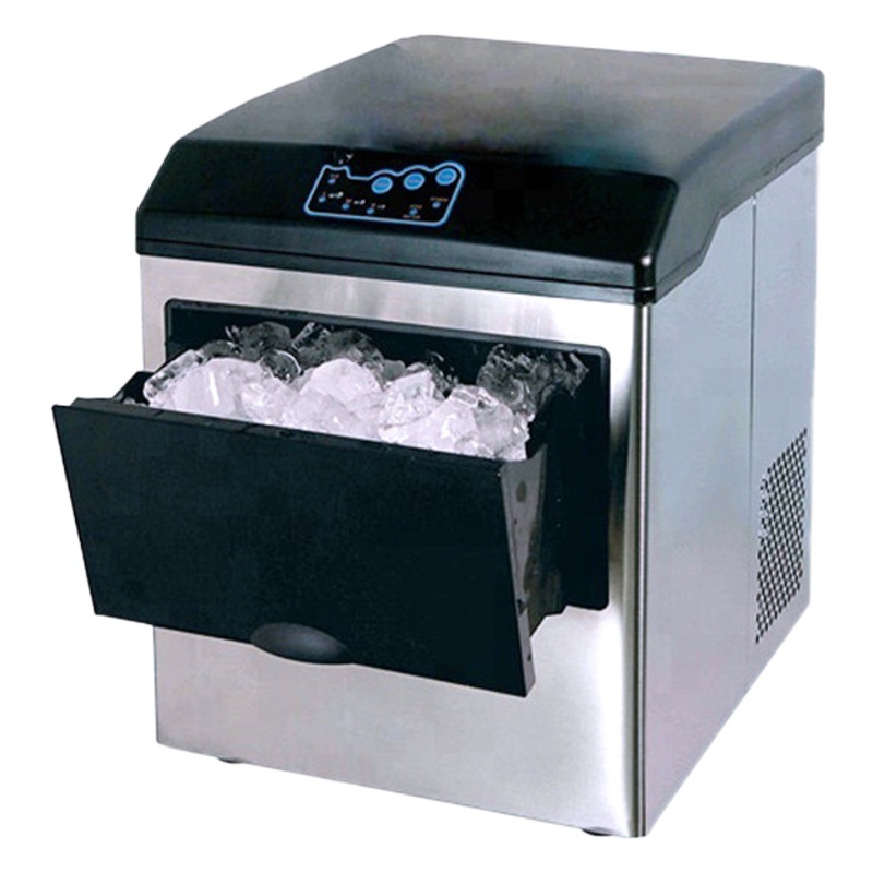 Máquina para hacer cubitos de hielo, interruptor automático de máquina de hielo de bala, máquina de hielo comercial tipo dispensador de agua de limpieza automática
