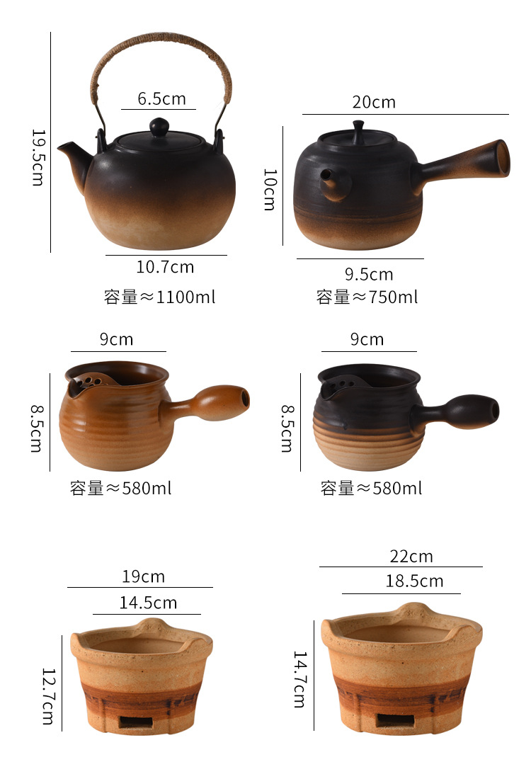 围炉煮茶陶土炭炉日式户外老式打边炉火锅家用围炉红泥酒精烧烤炉 pic 3
