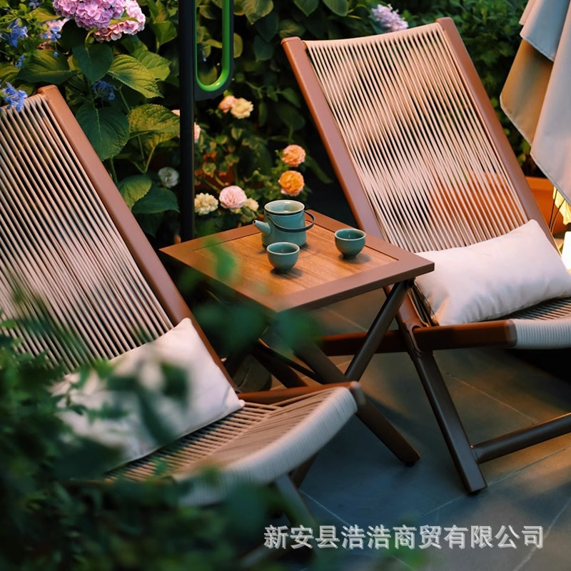 B&B Tables and Chairs, Outdoor Chairs, Balcony Leisure Three-Piece Set, Courtyard Household Rattan Chairs, B&B Tables and Chairs, Lunch Break Lounge Chairs