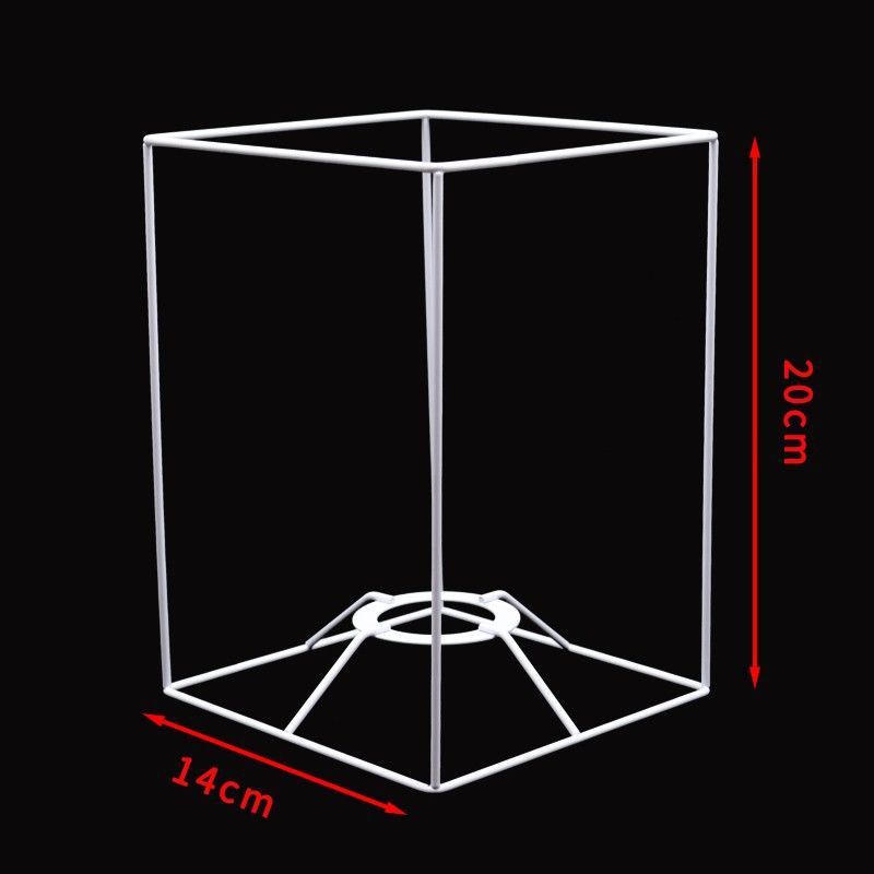 Guzhen DIY pantalla Marco de hierro tejido cuerda hecha a mano pantalla lámpara de mesa Soporte redondo cuadrado hardware accesorios de marco de hierro