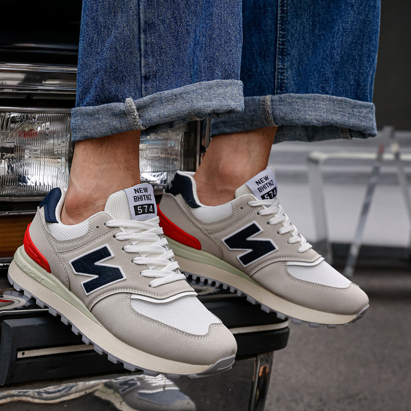 Men's Casual Versatile Fashion Trendy Sneakers Breathable Thick-Soled Lightweight Casual Shoes Men's Dad Shoes