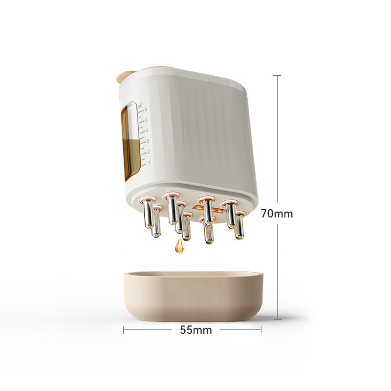 新型頭皮塗布器 電動振動マッサージコーム 赤色光EMS微電流コーム EMS育毛|undefined