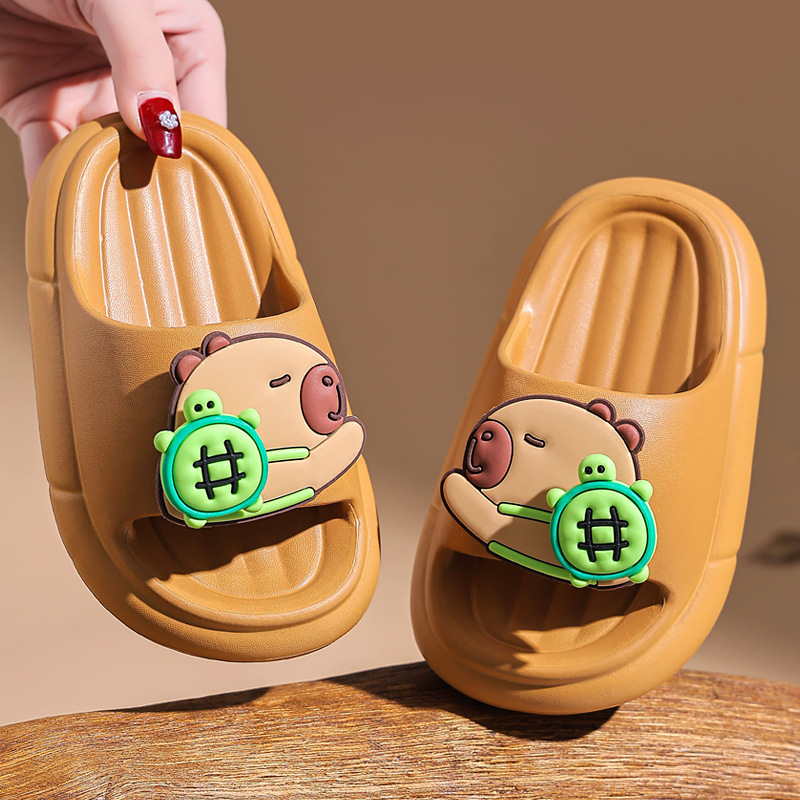 Kapi Bala Children's Slippers Summer Non-slip Cute Boys and Girls Home Bathing Big Children's Baby Slippers Summer
