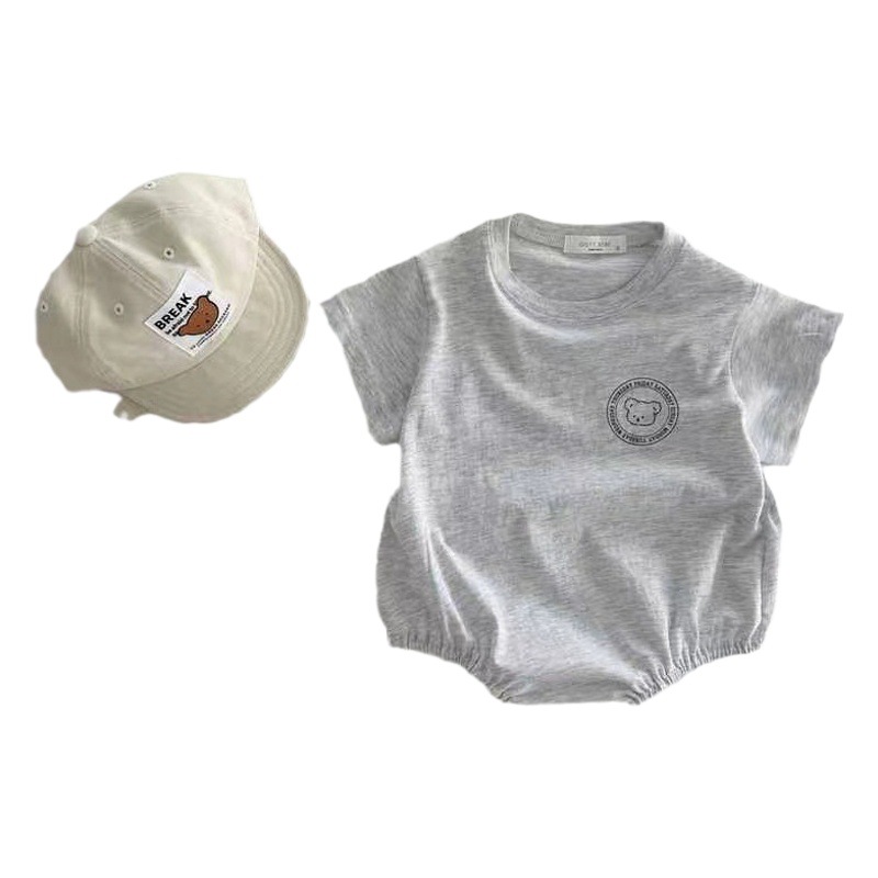 Ropa de bebé verano triángulo Delgado escalada estilo coreano ropa para niños mono de bebé verano ropa de verano para niños mameluco image 1