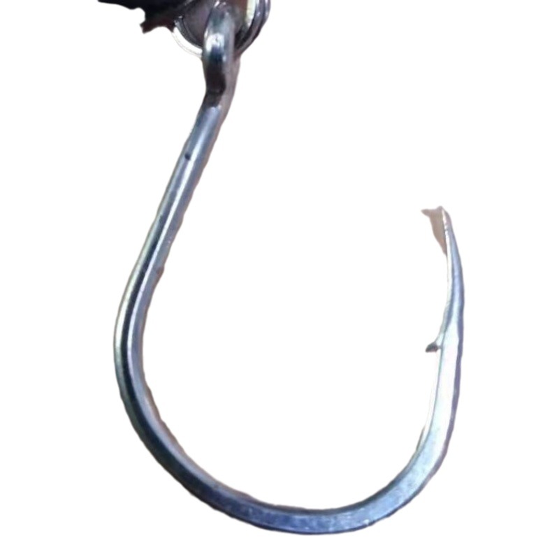 Mackerel hook iron plate hook rotating sequins single hook beading bass sequins Luya bait tail hook