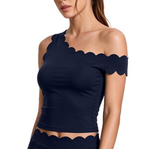 AYM041824 Off-Shoulder Lace Yoga Top Naked Feel Brushed Fit Pilates Training Vest Aoyema wholesale