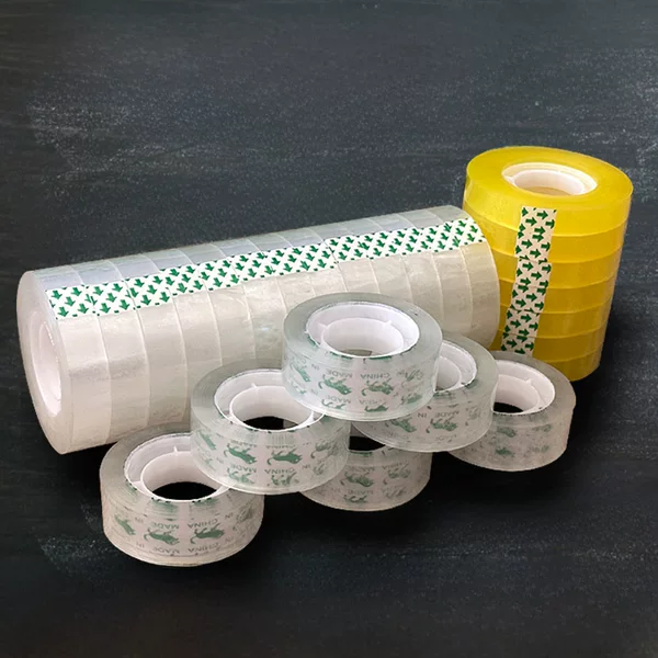 Transparent stationery small tape floral tape student office tape width 1.0/1.2/1.5/1.8 whole Box Wholesale