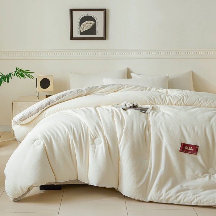 Knitted winter duvet with zipper, direct factory sales, increased thickness