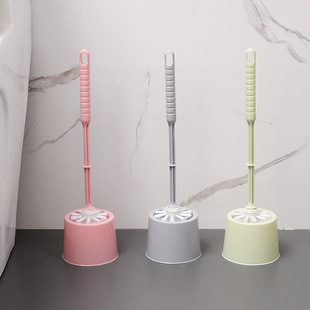 Wholesale Household Toilet Brush Set Bathroom Cleaning Brush Toilet No Dead Corner Brush Long Handle Soft Bristle Toilet Brush