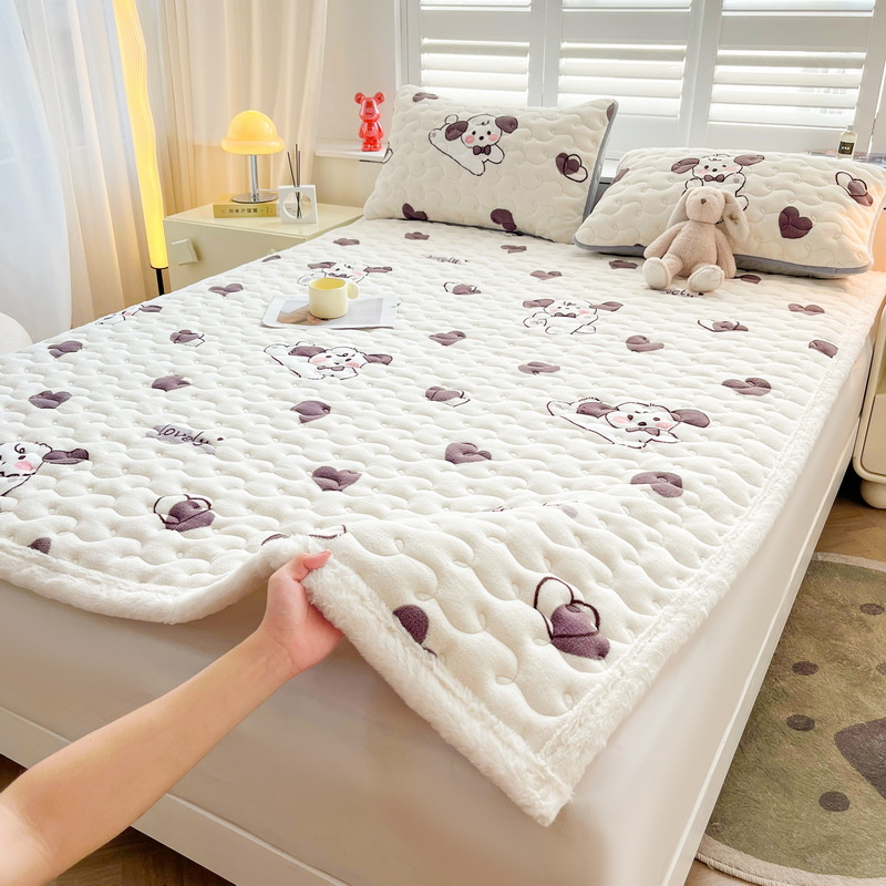 Nuevo colchón de leche grueso colchón de cama caliente colchón de franela antiestático colchón de cama caliente rápido