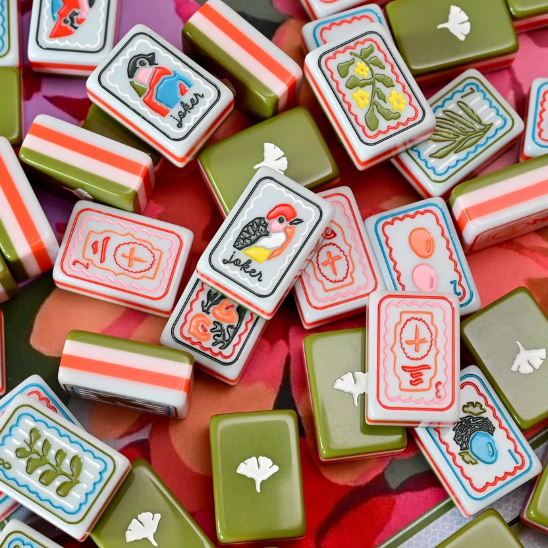 (Second Batch in Stock) American Brand Acrylic Luxury Mahjong Tiles 4-Layer Grace Mahjong Tiles