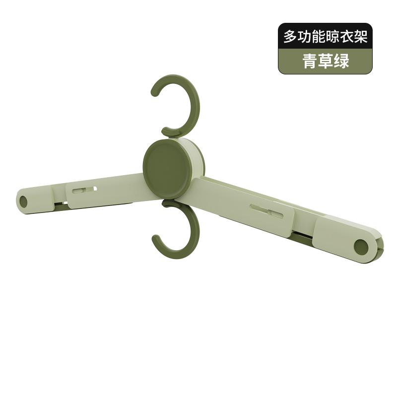 旅行折り畳みハンガー携帯多機能ハンガークリップ付き太くプラスチックハンガー吊り靴ハンガー卸売り