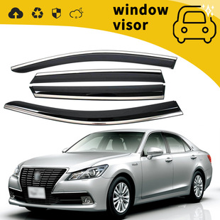 Suitable for 08-15 Toyota Crown Crown Rain Shield Door Rain Shield Window Rain Eyebrow Rain Shield Modification Decoration