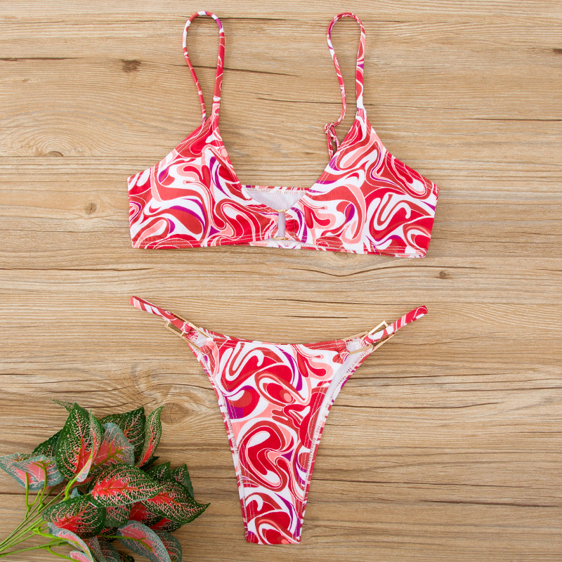 Women's Ditsy Floral 2 Pieces Set Bikinis Swimwear display picture 6