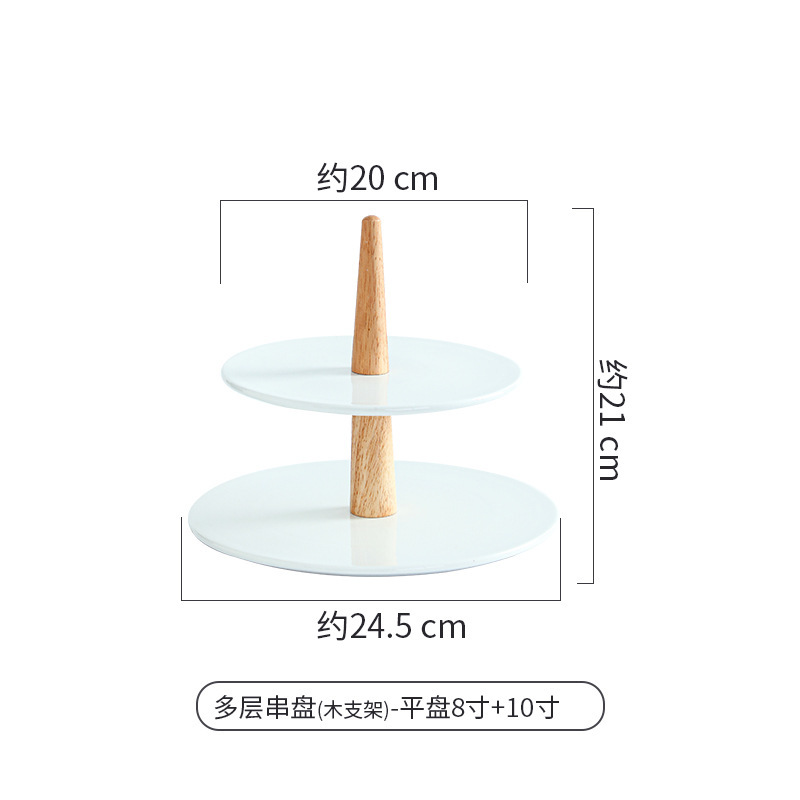 軽くて豪華な多層の間食の果物の皿の2層のケーキの棚の陶磁器のお菓子の果物のキャンディーの平の皿のお茶の数の3層のトレー|undefined