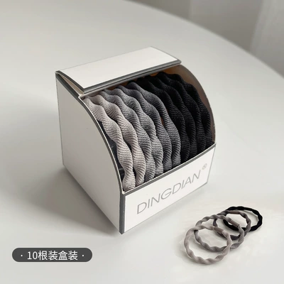 hair band women's rubber band head | Saç üçün rezinlər - rotating-rubber-bands-10-pieces-p001-6