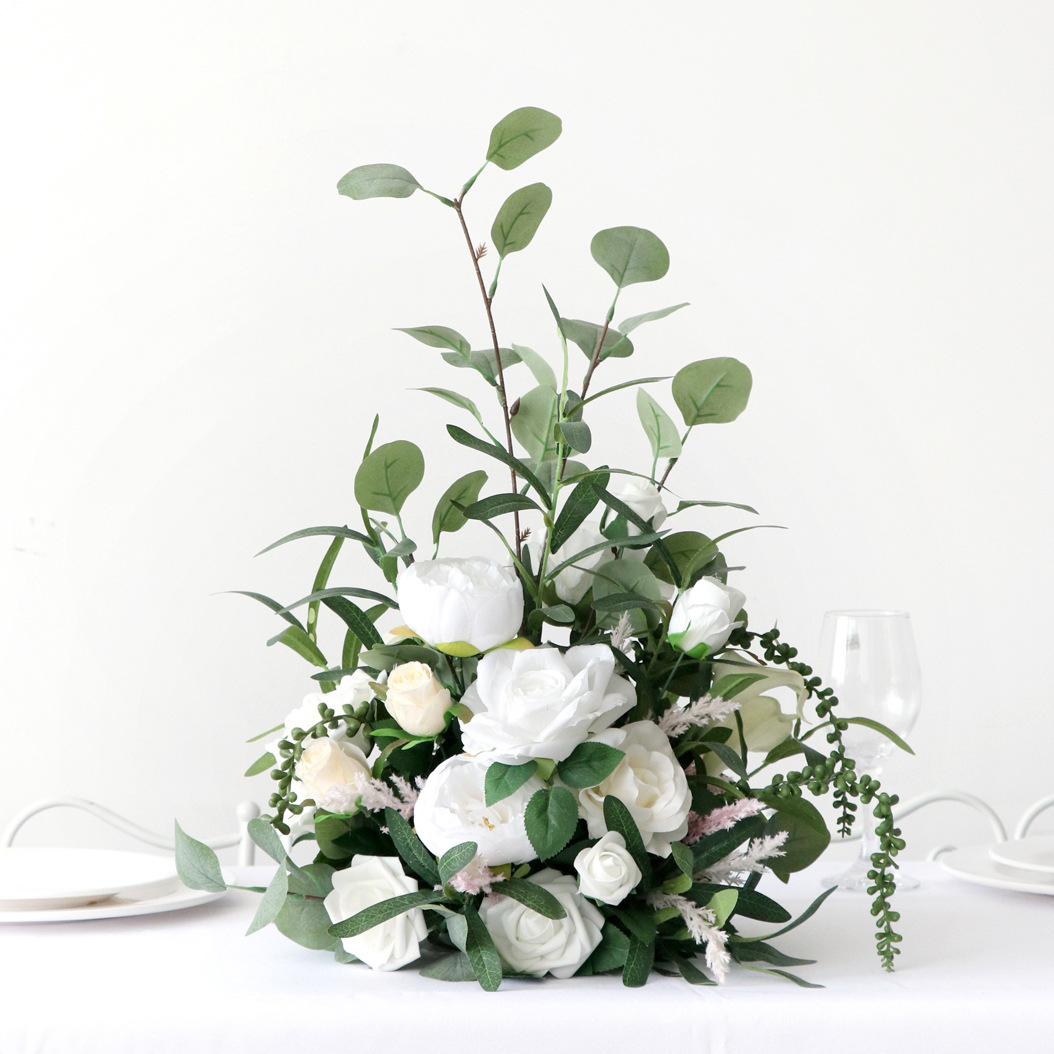 2024亚马逊路引花球仿真花婚礼道具结婚舞台T台布置节日橱窗装饰