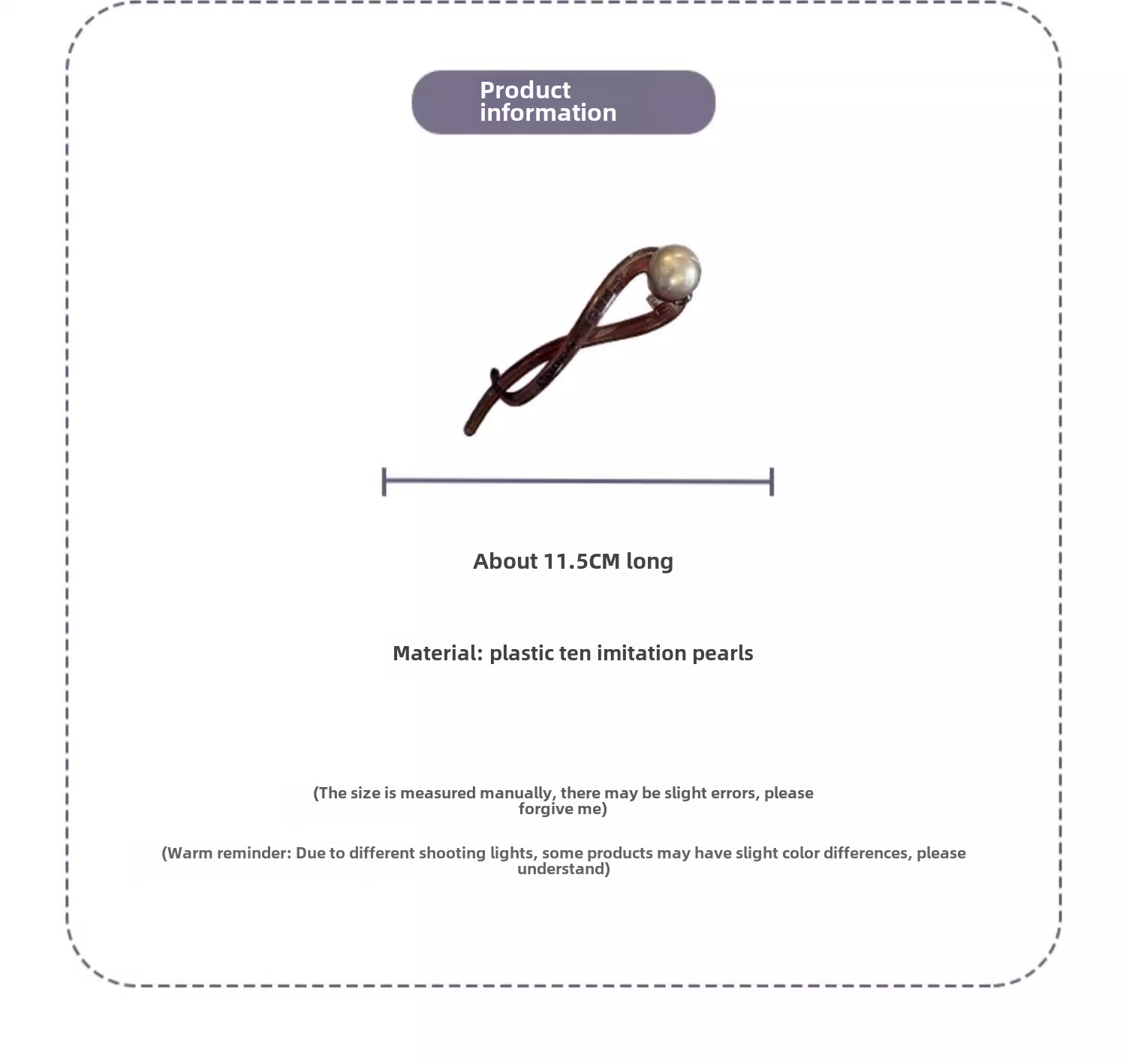 Elegante pinza para el pelo con perlas retro accesorio para mujer_voghion.com