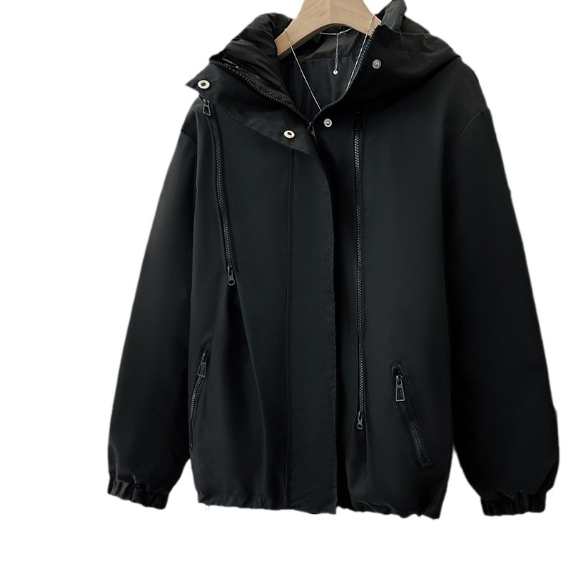2024 nueva ropa de trabajo de plumón capa de algodón desmontable nueva capa de capuchón gruesa puede ser la misma ropa de algodón para hombres y mujeres delgada