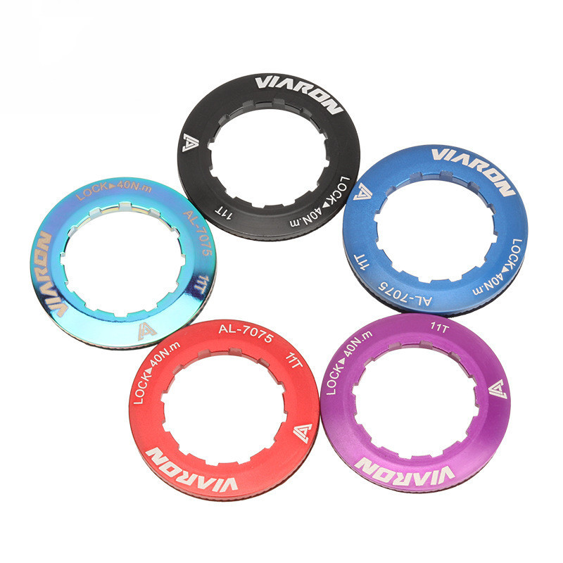 VIARON/cubierta de volante de aleación de aluminio transfronteriza bicicleta de montaña bicicleta de carretera volante cubierta de bloqueo anillo de bloqueo