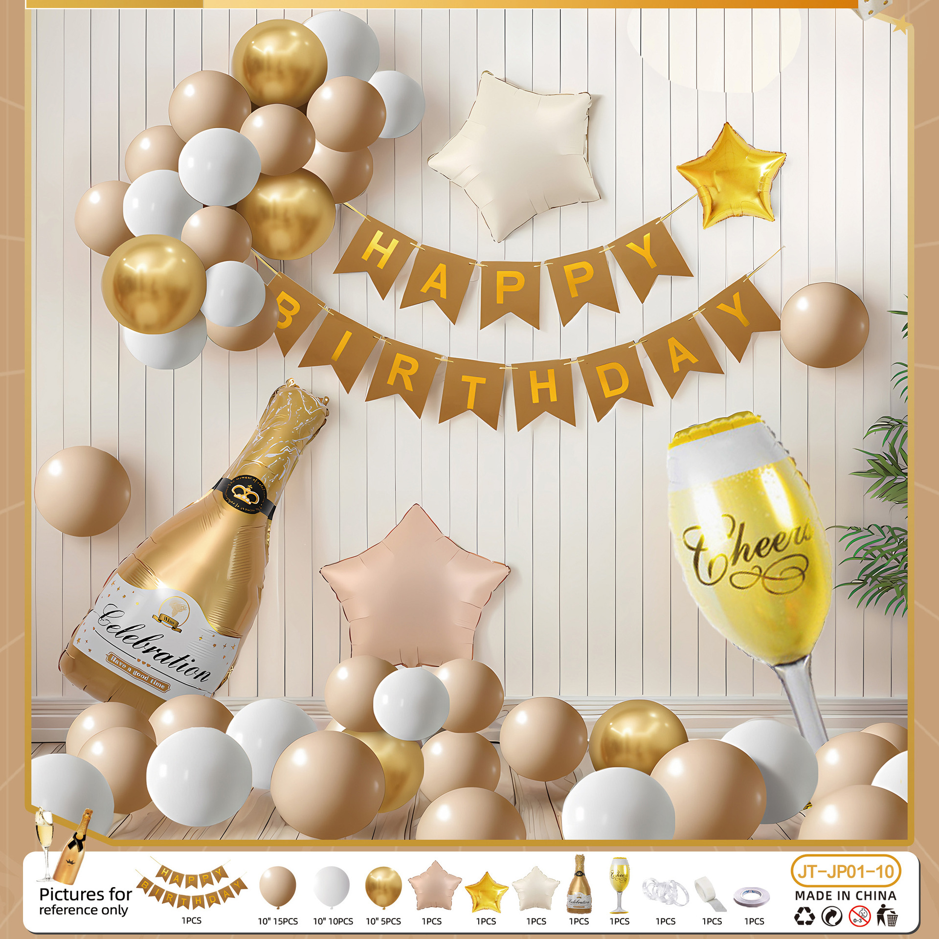 Decoración de cumpleaños, decoración de escenas, fiesta, niños, niñas, globos de un año, pared de fondo, celebridades de Internet, regalo para adultos de 18 años