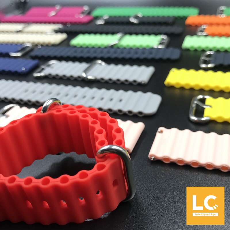 Universal Marine silicone strap suitable for Tiansuo Jiaming meidoumi 20mm22mm hollow silicone quick release strap