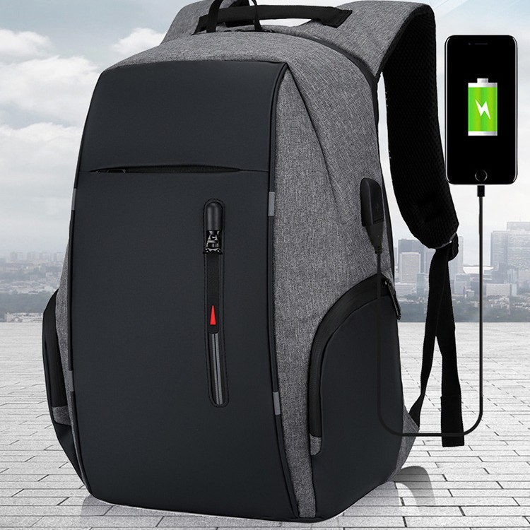 Cross-border New Business Unisex Laptop Bag Water-resistant Large Capacity Commuter Backpack Customizable Logo_voghion.com